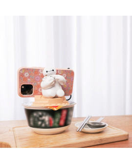 infoThink Baymax Series Doll Coffee Cup Lid Phone Holder