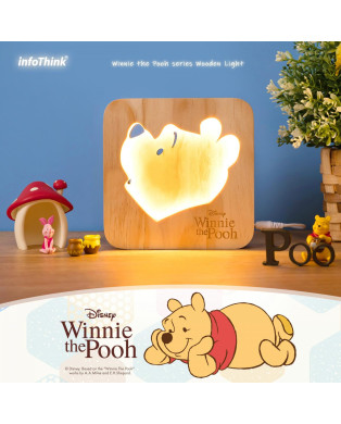 infoThink Winnie the Pooh series Wooden Light