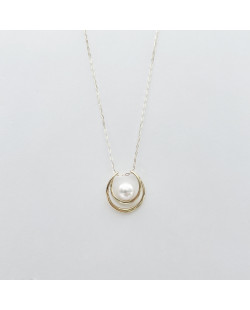 Pearls/Moon Stone Gold Chain