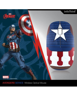 infoThink Captain America Series Wireless Optical Mouse