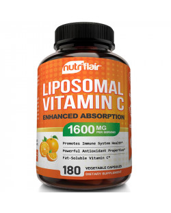 NutriFlair, Liposomal Vitamin C 1,600 mg per serving, 180 Capsules