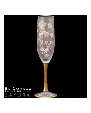 EL DORADO SAKURA Champagne Flutes Glass 12 pcs