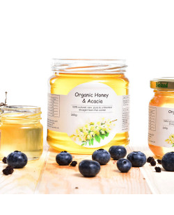 Hexapi German Raw Organic Honey & Acacia
